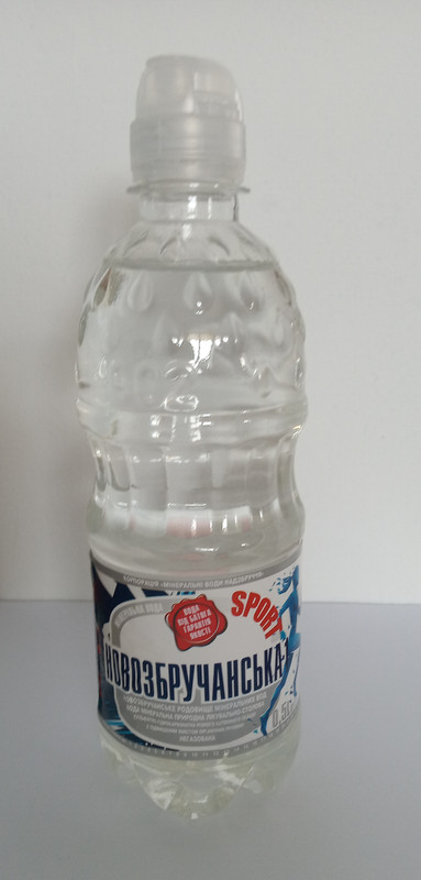 Вода мінеральна НОВОЗБРУЧАНСЬКА-1 Спорт негазована, 0,5 л.
